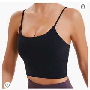 NWT padded fitness crop top size medium